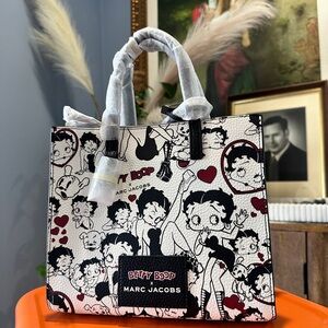 Marc Jacobs Betty Boop Graphic Tote - Black, White, Red